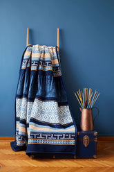 Kuscheldecke Cozy Cotton 150x200cm Blue Manitoba